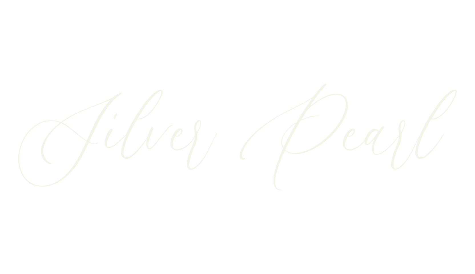 Silver Pearl, cursive font preview