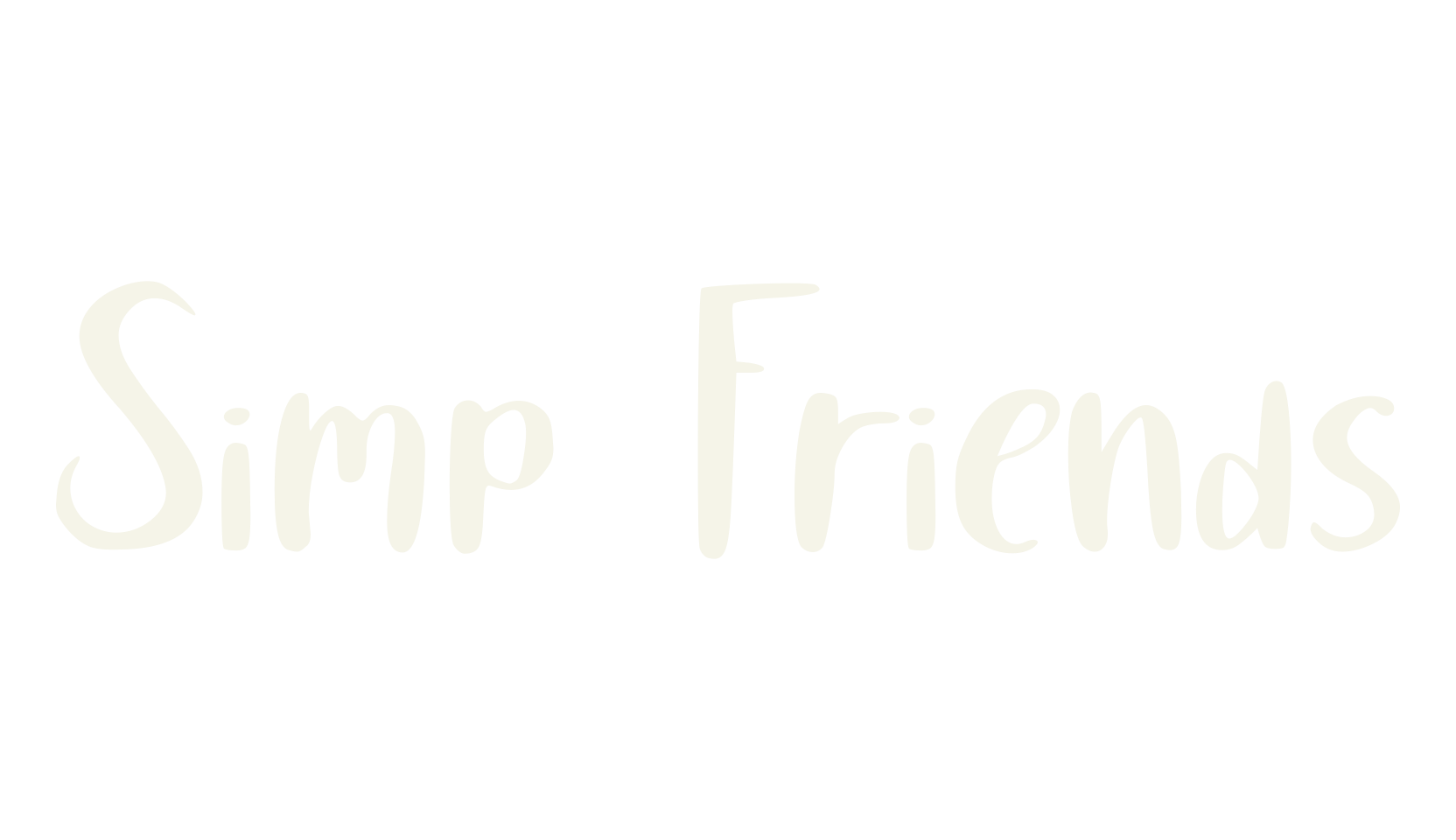 Simp Friends, cute font preview