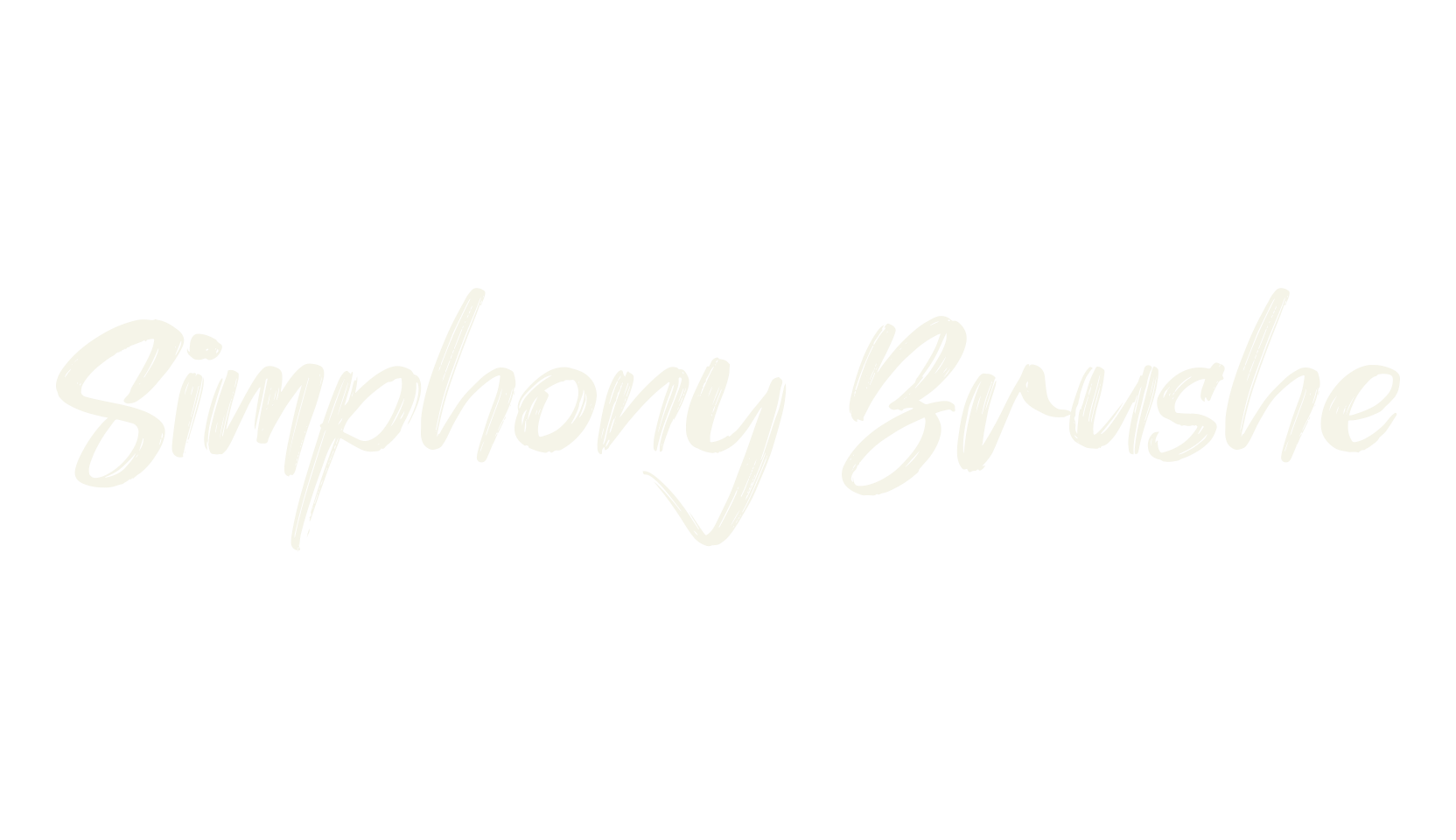 Simphony Brushe, brush font preview