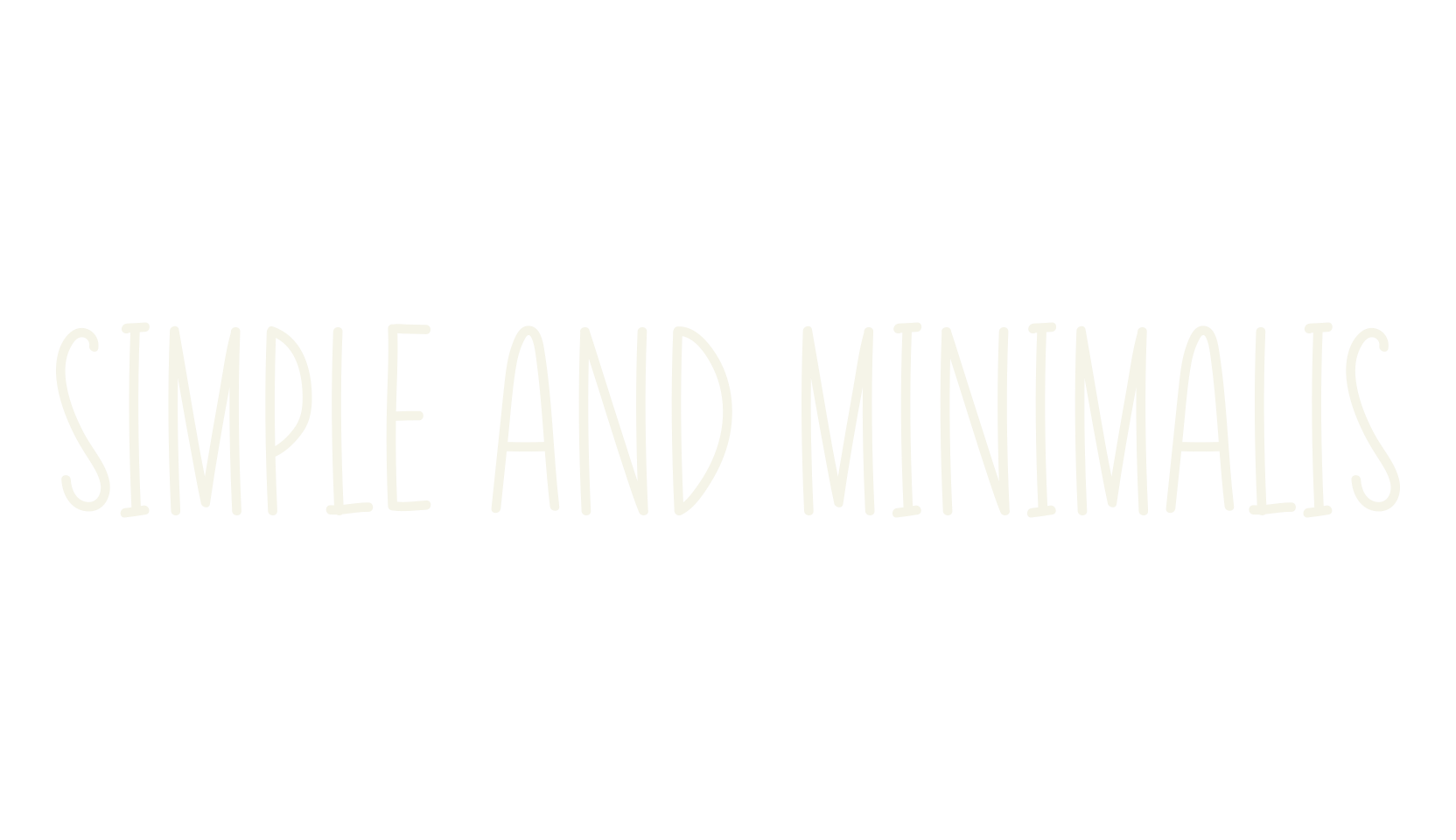 Simple And Minimalis, vintage font preview