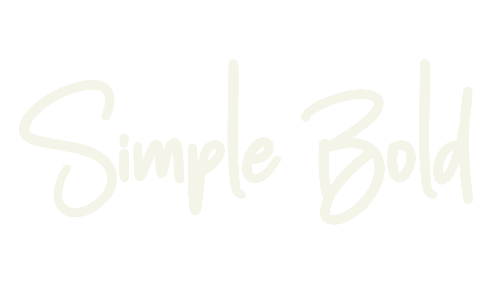 Simple Bold, handwriting font preview
