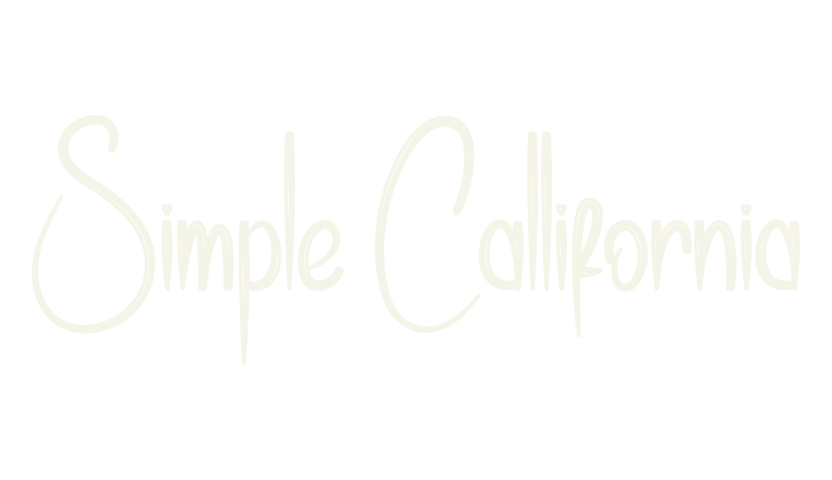 Simple Callifornia, fashion script font preview