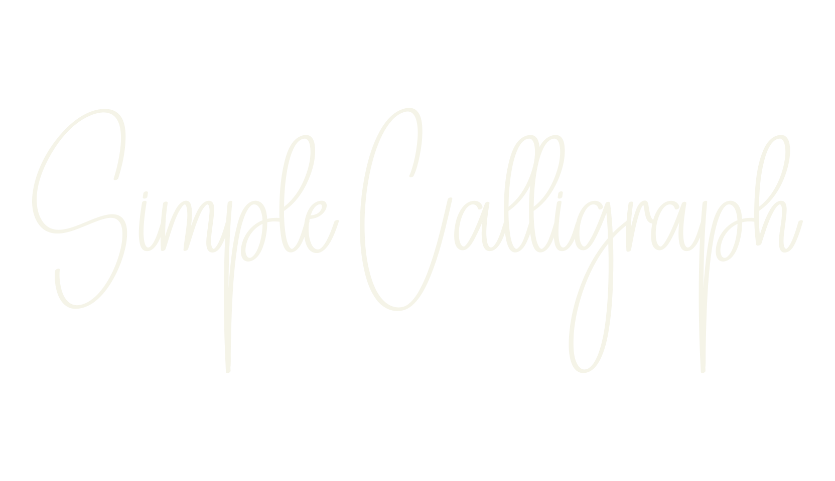 Simple Calligraph, fashion script font preview