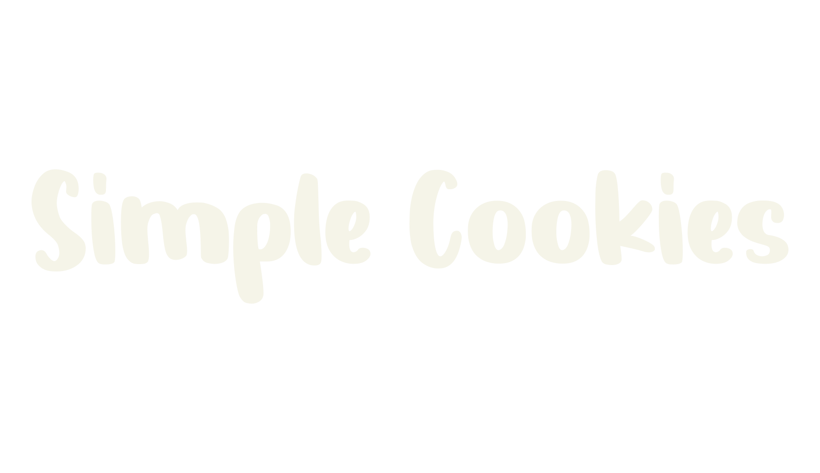 Simple Cookies, handwriting font preview