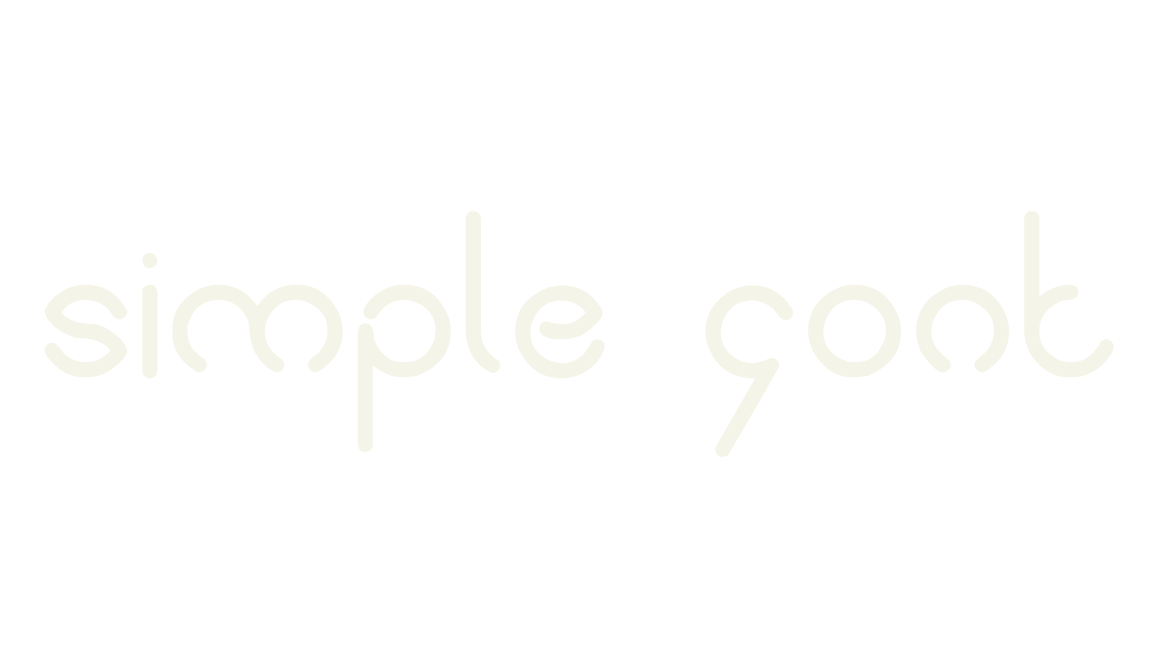 simple font, display market font preview