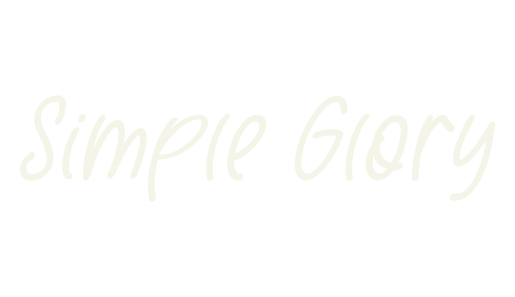 Simple Glory, handwriting font preview