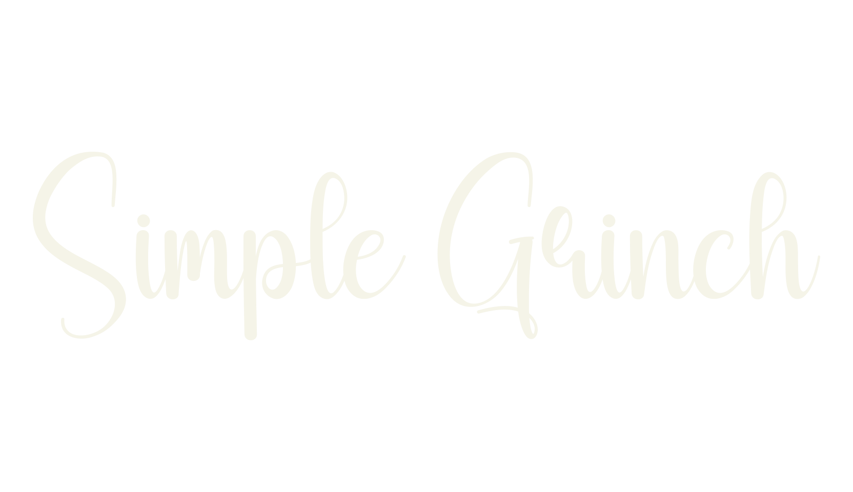 Simple Grinch, fashion script font preview