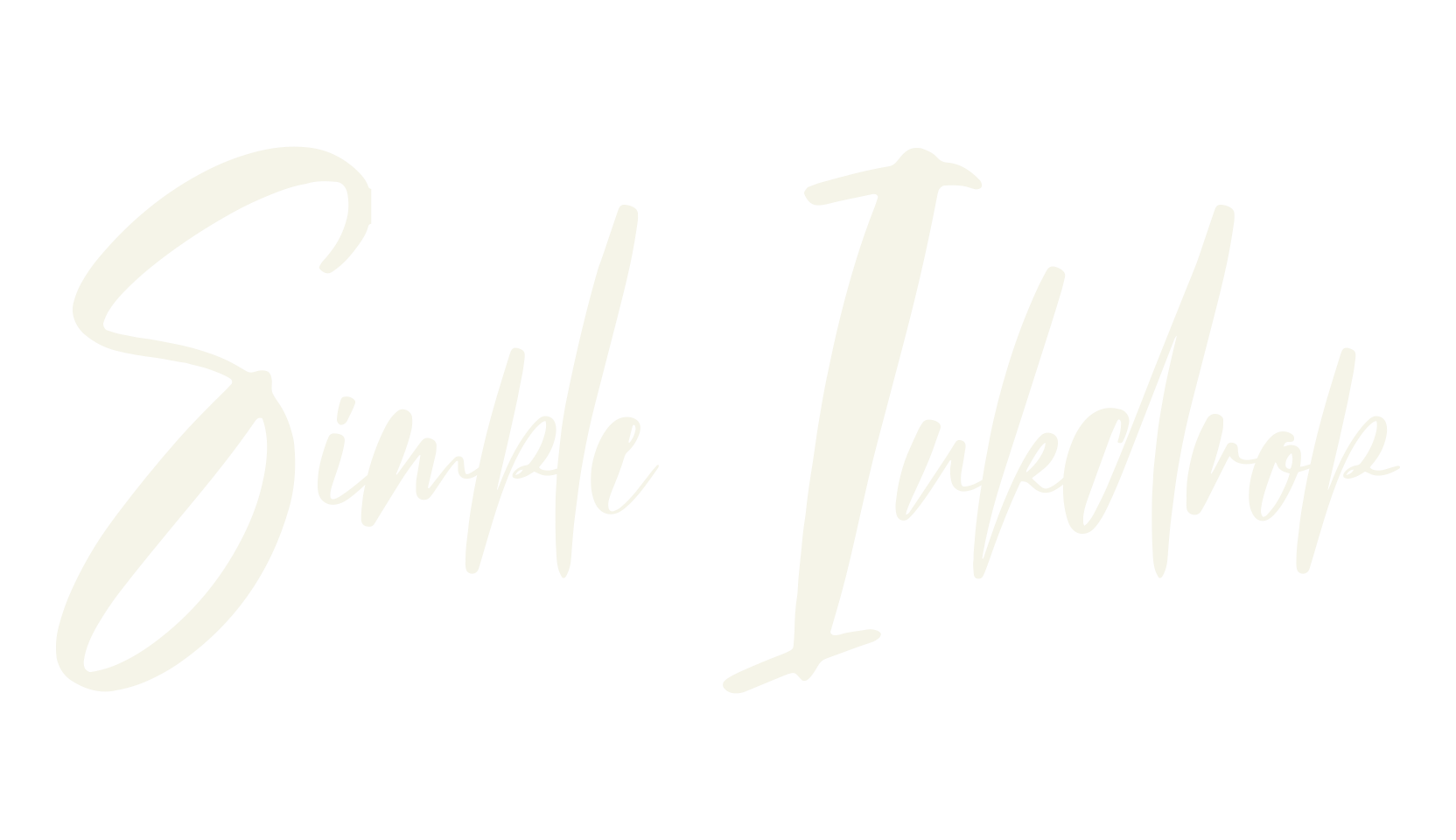 Simple Inkdrop, calligraphy font preview