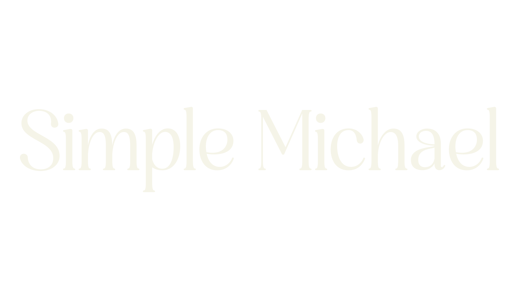 Simple Michael, serif font preview