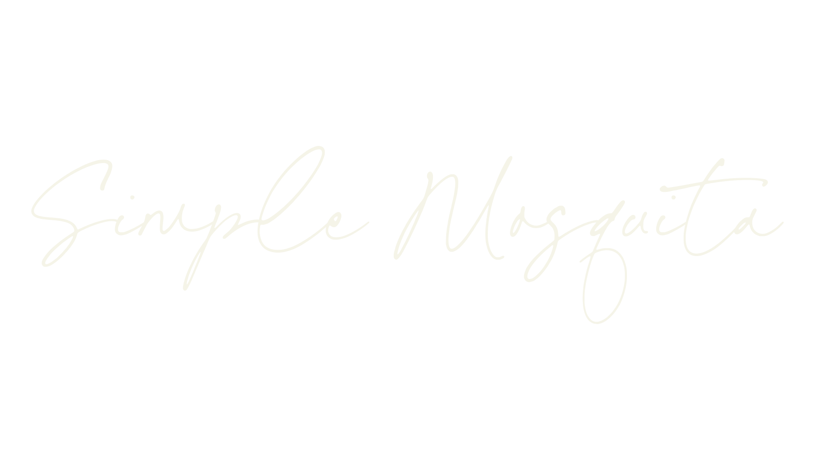 Simple Mosquita, calligraphy font preview