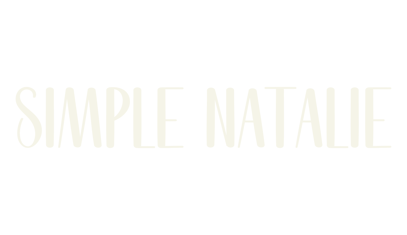 Simple Natalie, script font preview