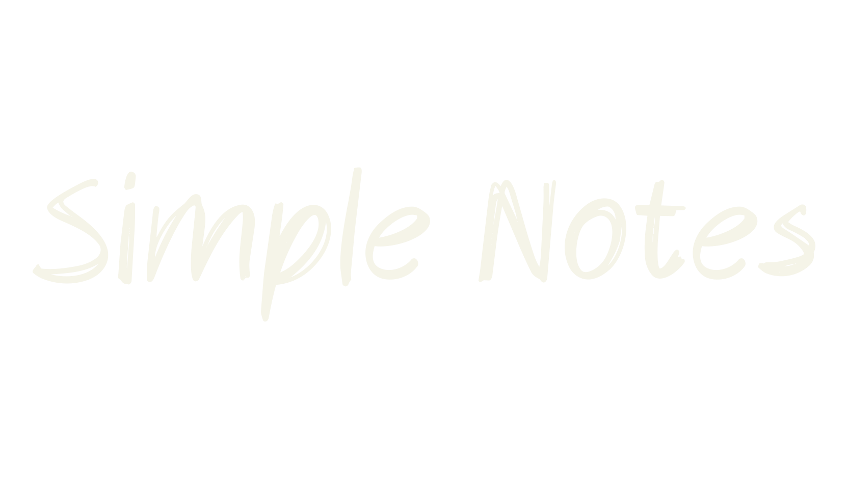 Simple Notes, handwriting font preview