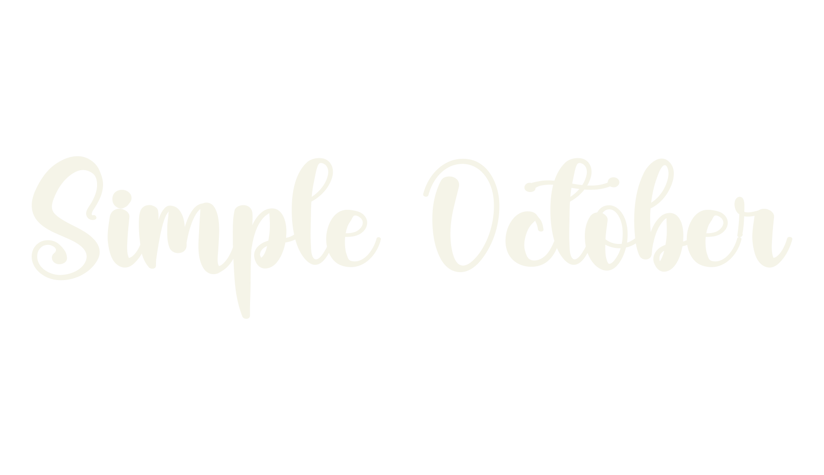 Simple October, simple font preview