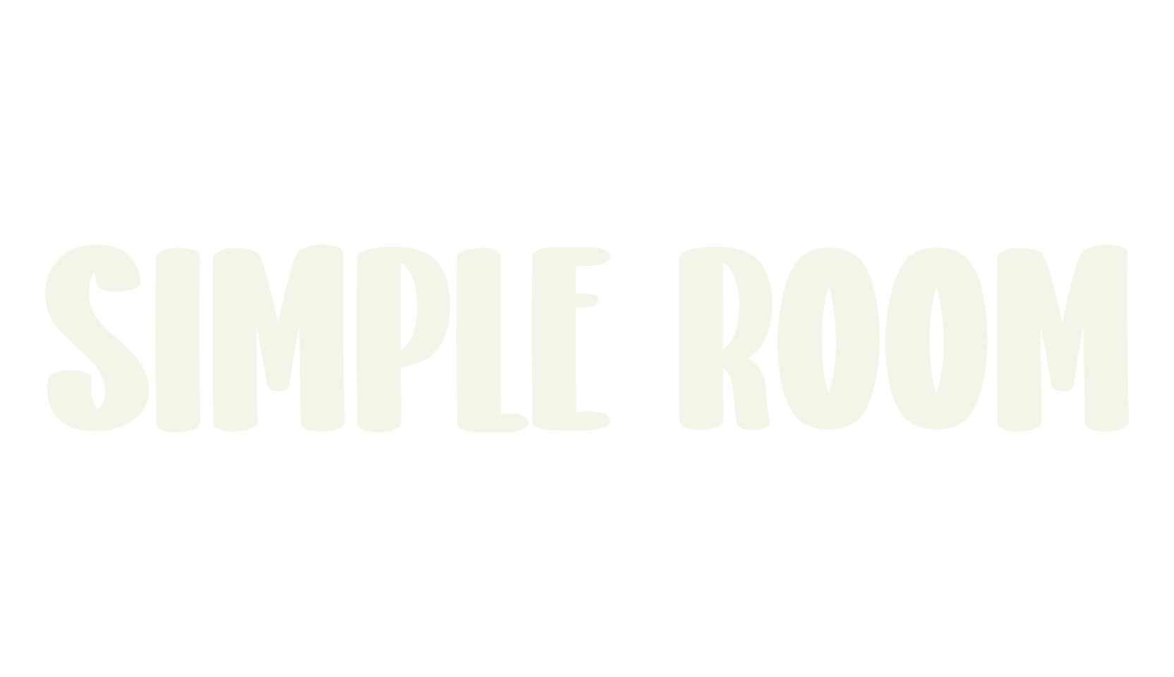 Simple Room, script font preview