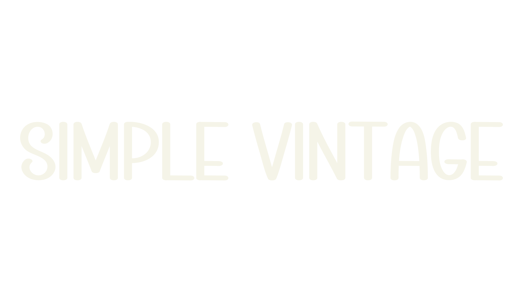 Simple Vintage, handwriting font preview