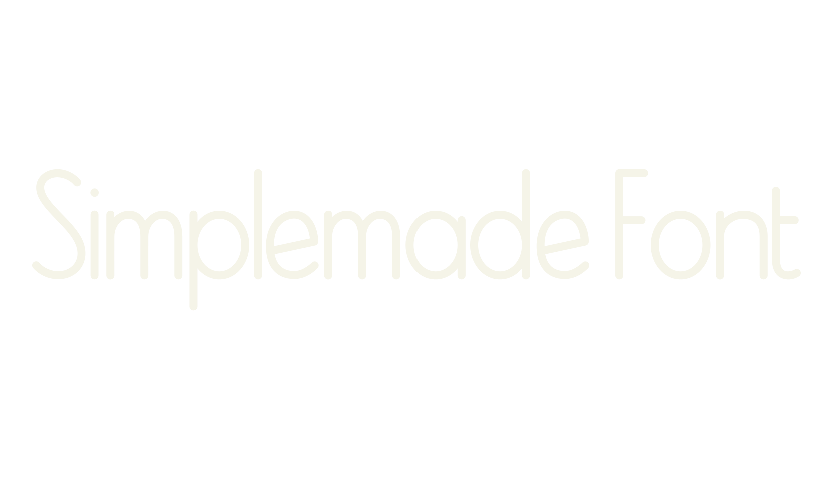 Simplemade Font, farmhouse font preview