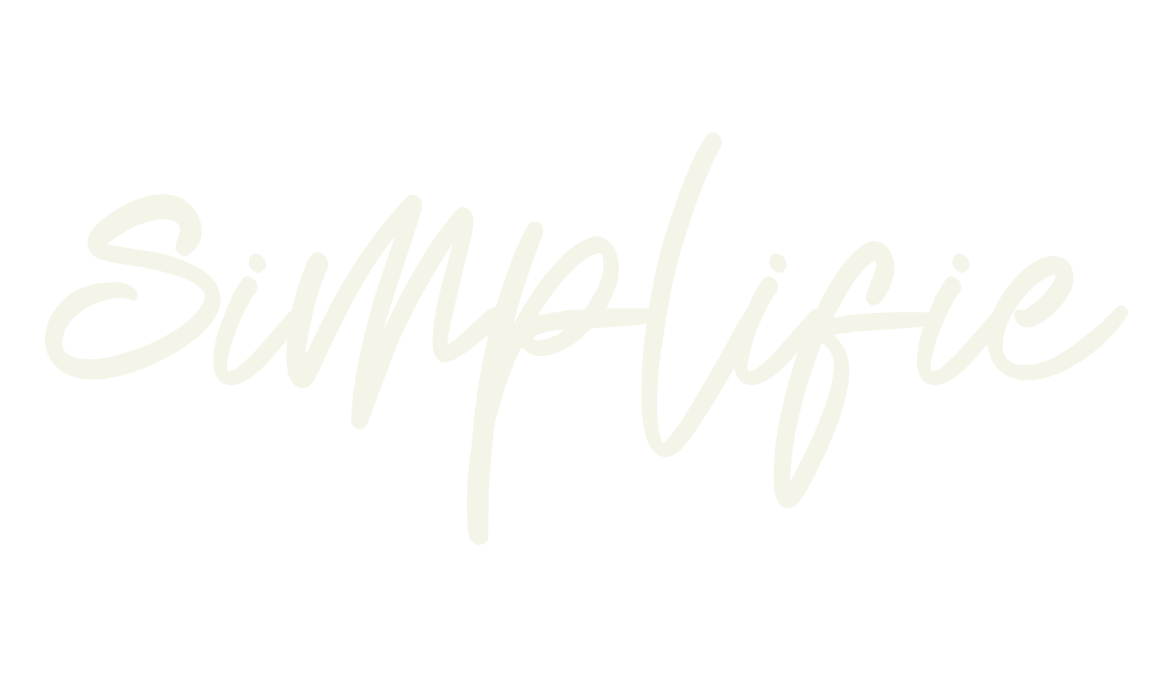 Simplifie, cursive font preview