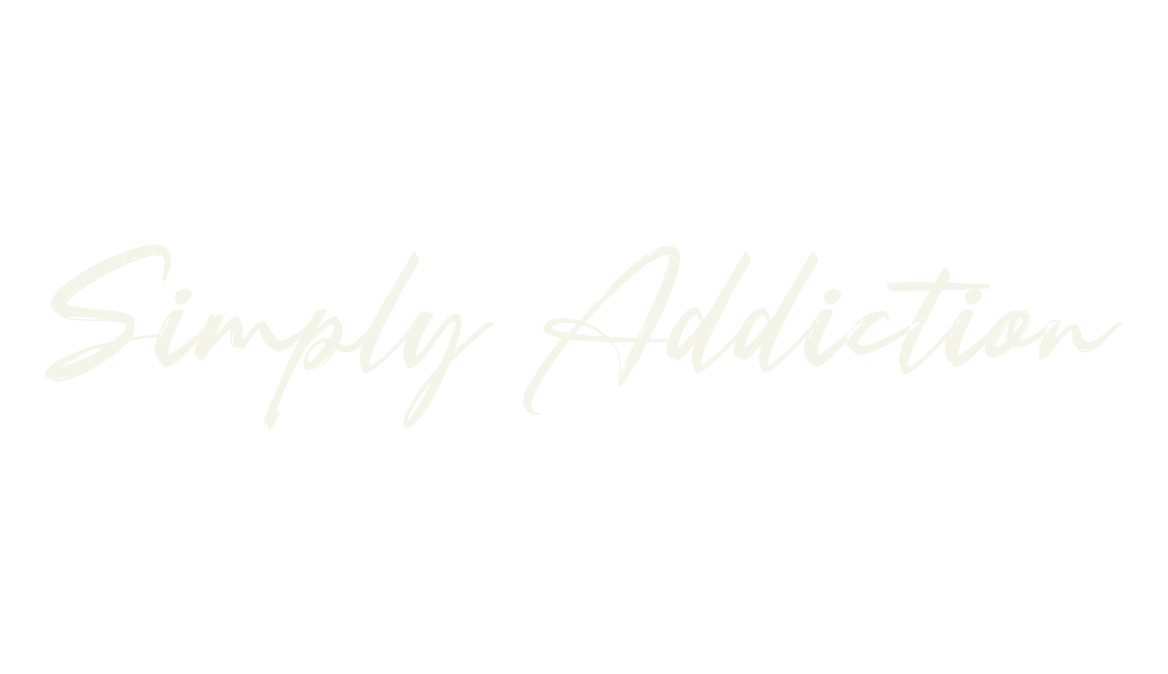Simply Addiction, cursive font preview
