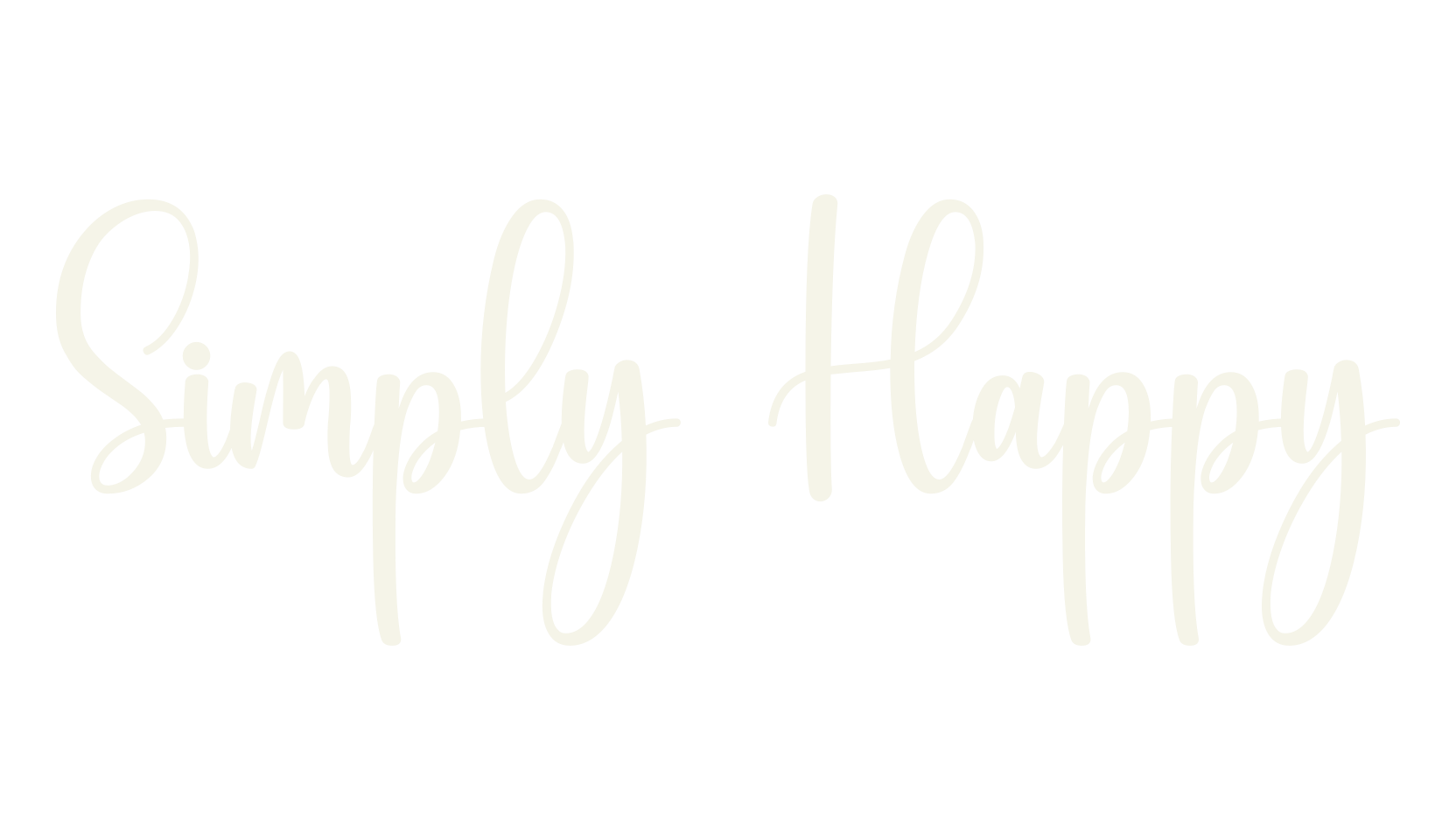 Simply Happy, handwriting font preview