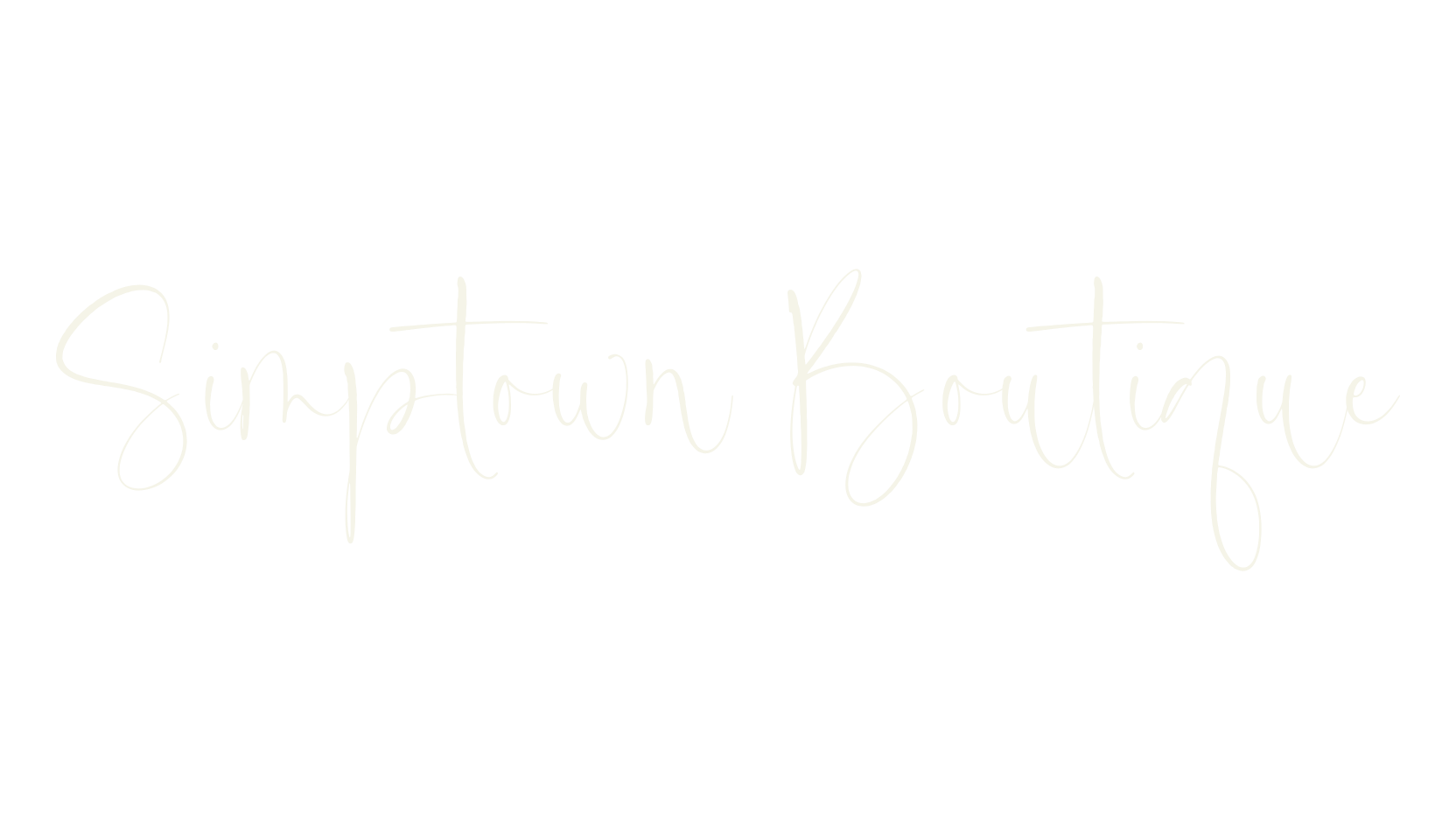 Simptown Boutique, calligraphy font preview