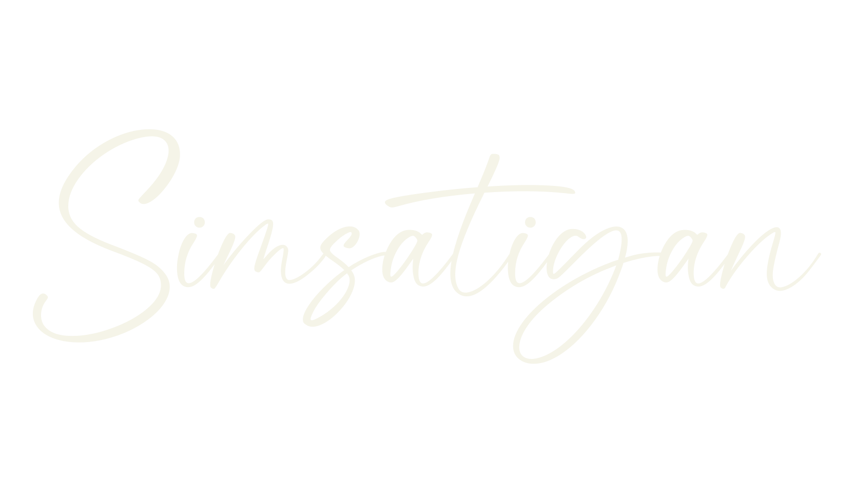 Simsatigan, handwriting font preview