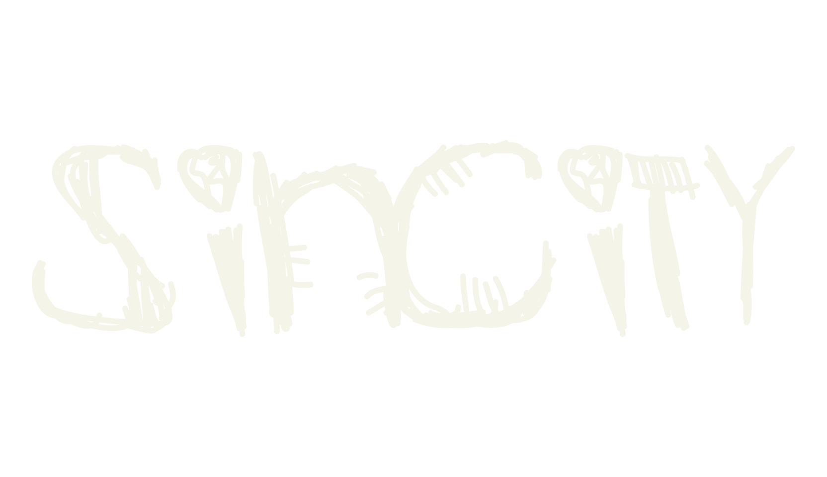 SinCity, handwritten font preview