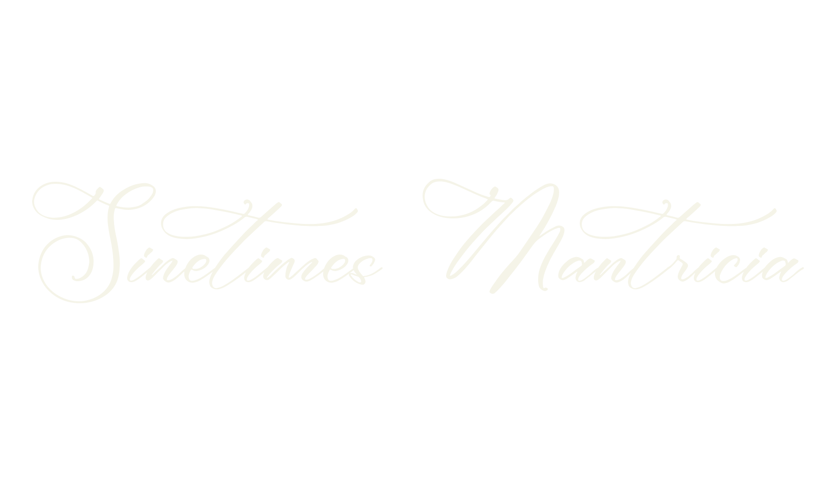 Sinetimes Mantricia, script font preview