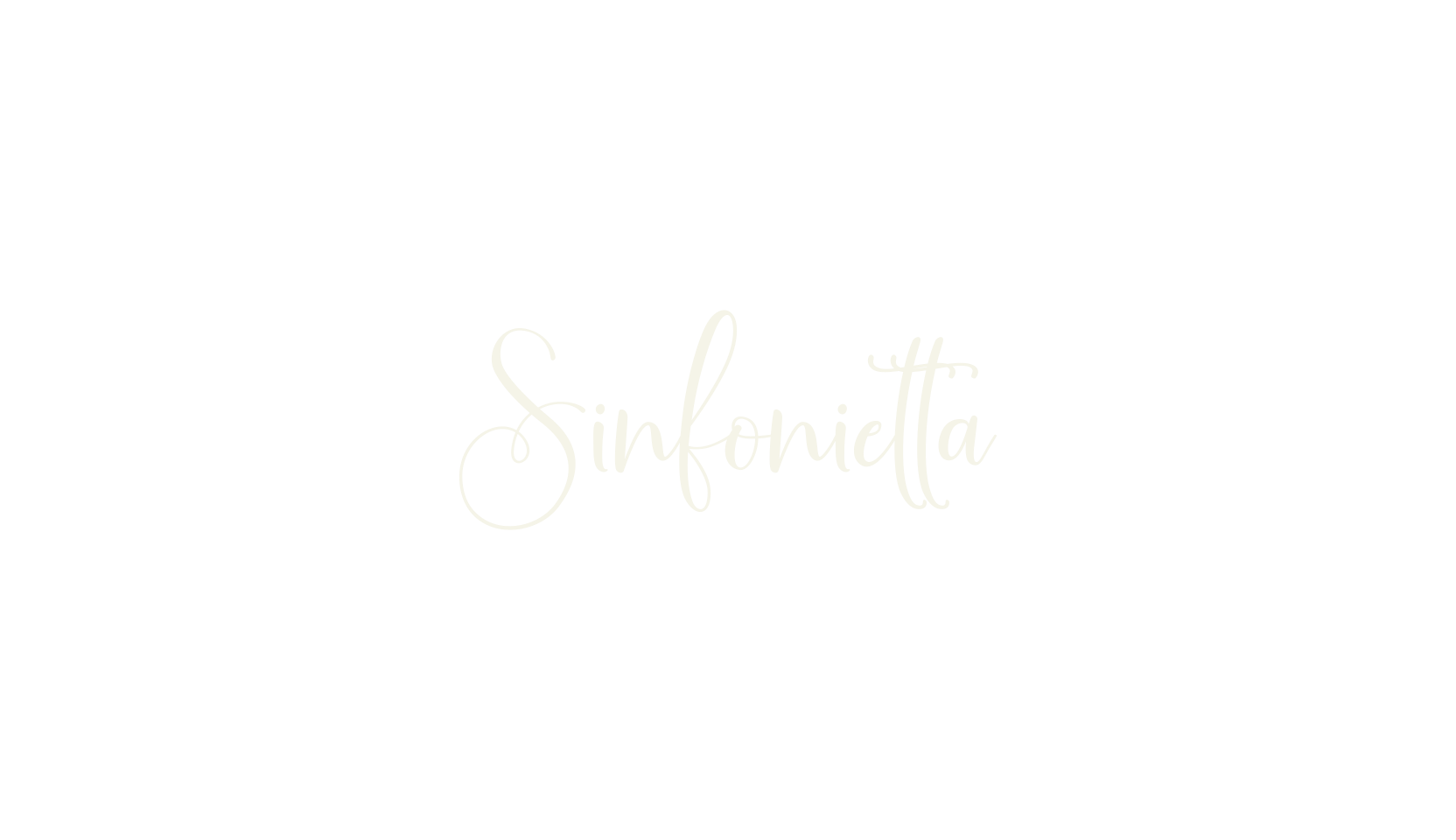 Sinfonietta, calligraphy font preview