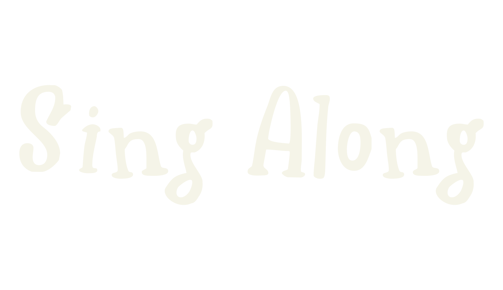 Sing Along, handwritten font preview