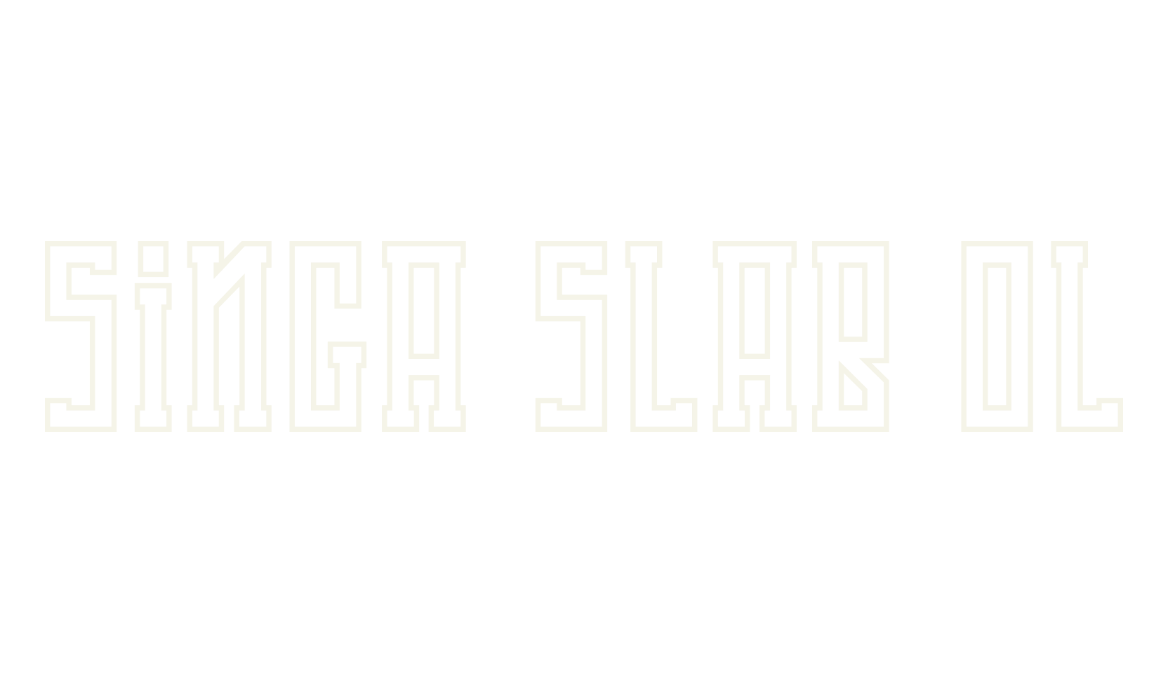 Singa Slab OL, groovy font preview