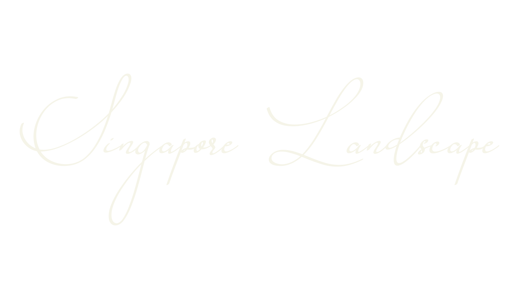 Singapore Landscape, calligraphy font preview
