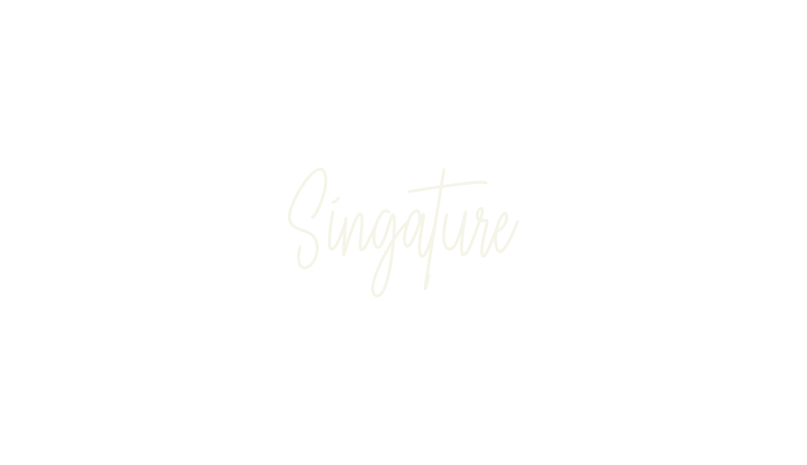 Singature, cursive font preview