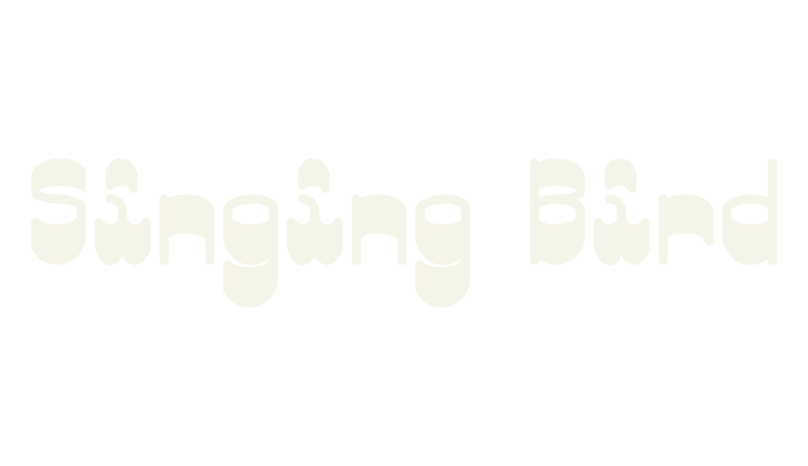 Singing Bird, display market font preview