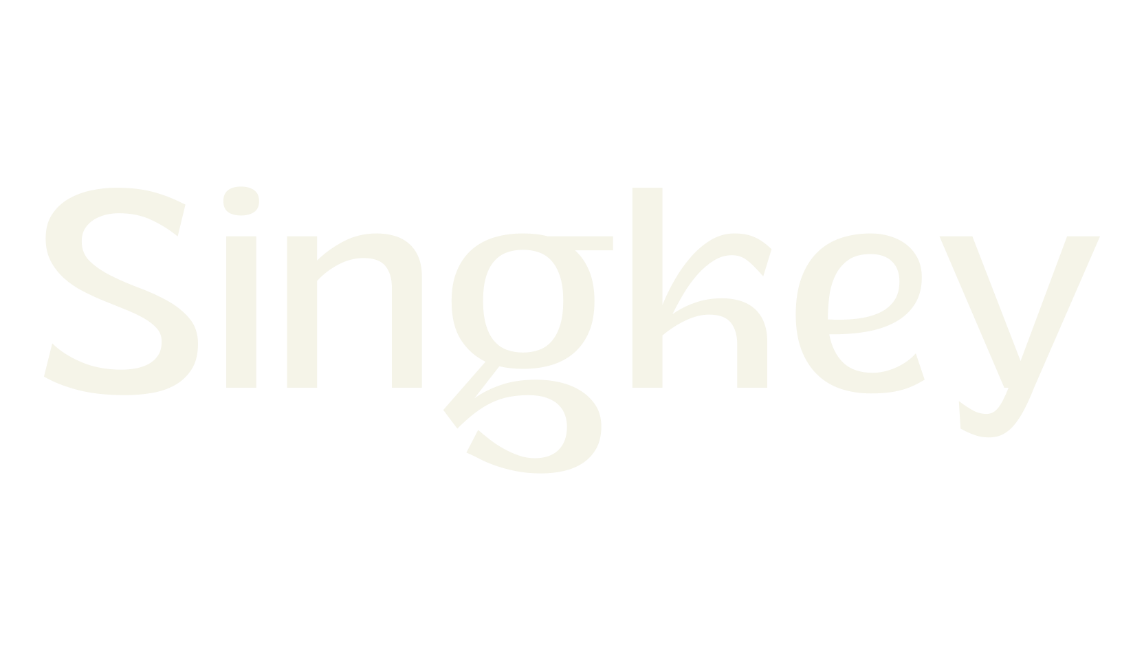 Singkey, sans font preview