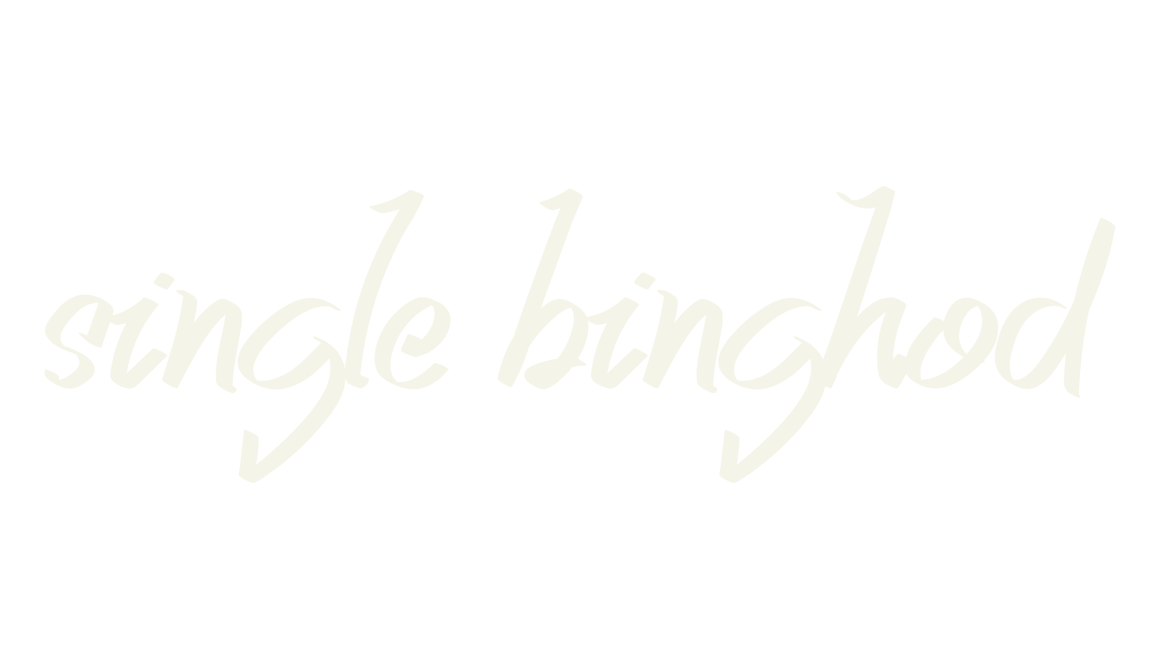 single binghod, script font preview