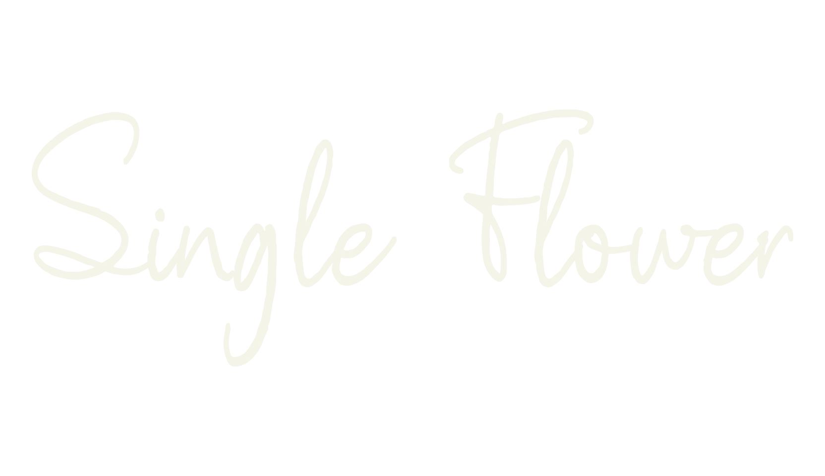 Single Flower, 1990s font preview