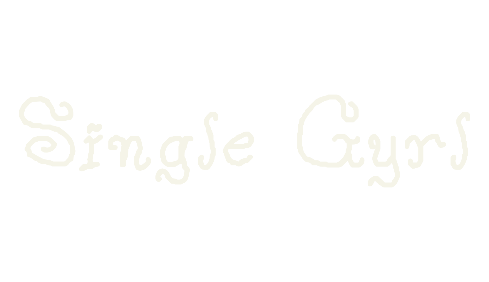 Single Gyrl, cute font preview