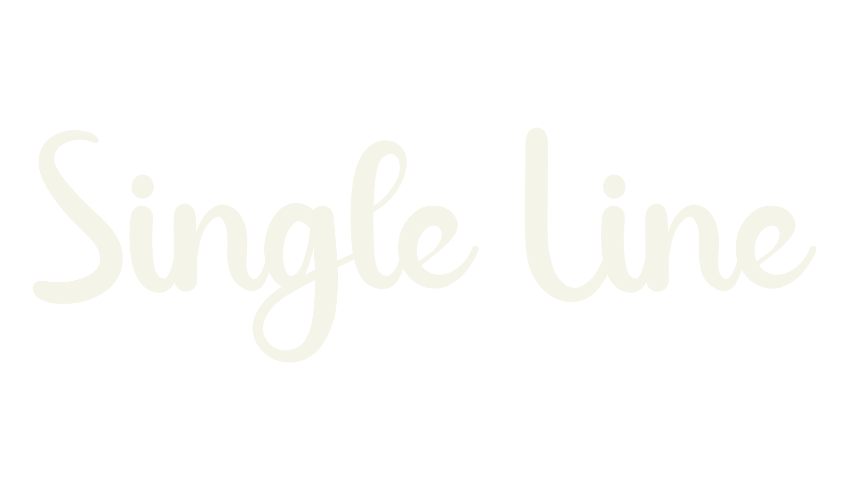 Single Line, calligraphy font preview