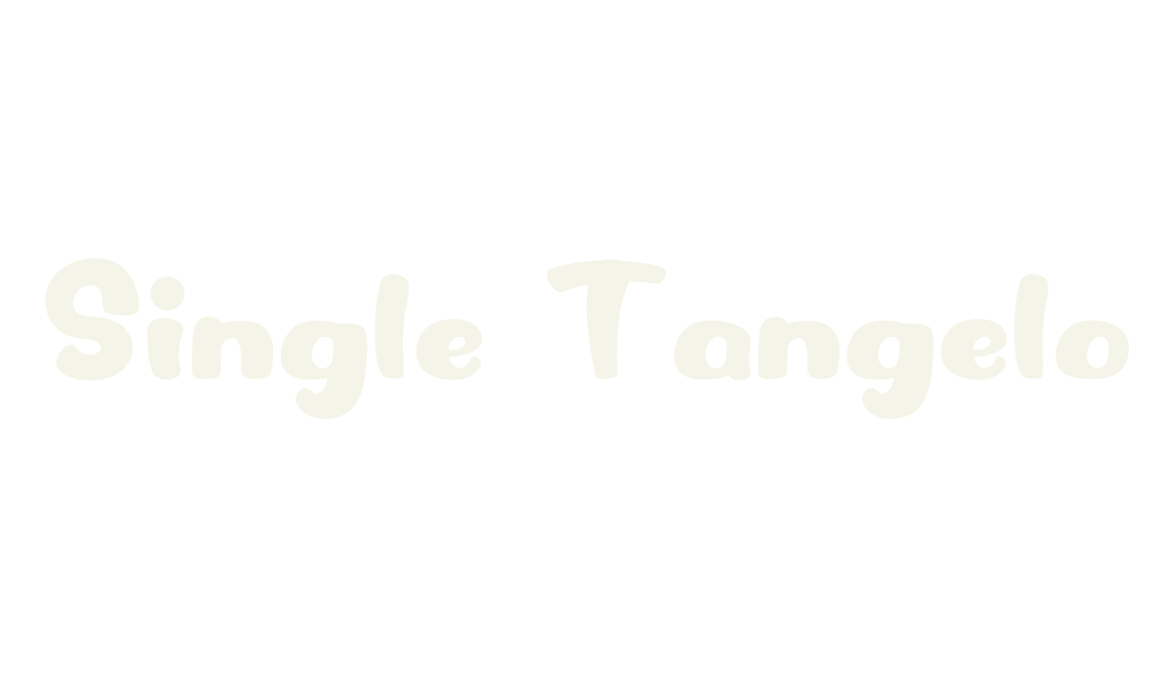 Single Tangelo, handwritten font preview