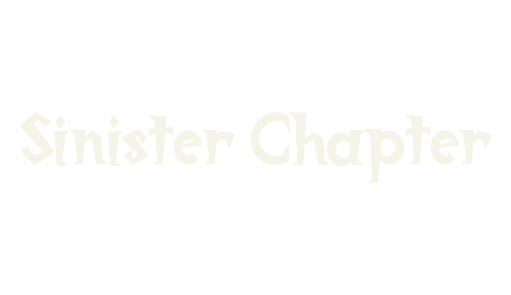 Sinister Chapter, spooky font preview