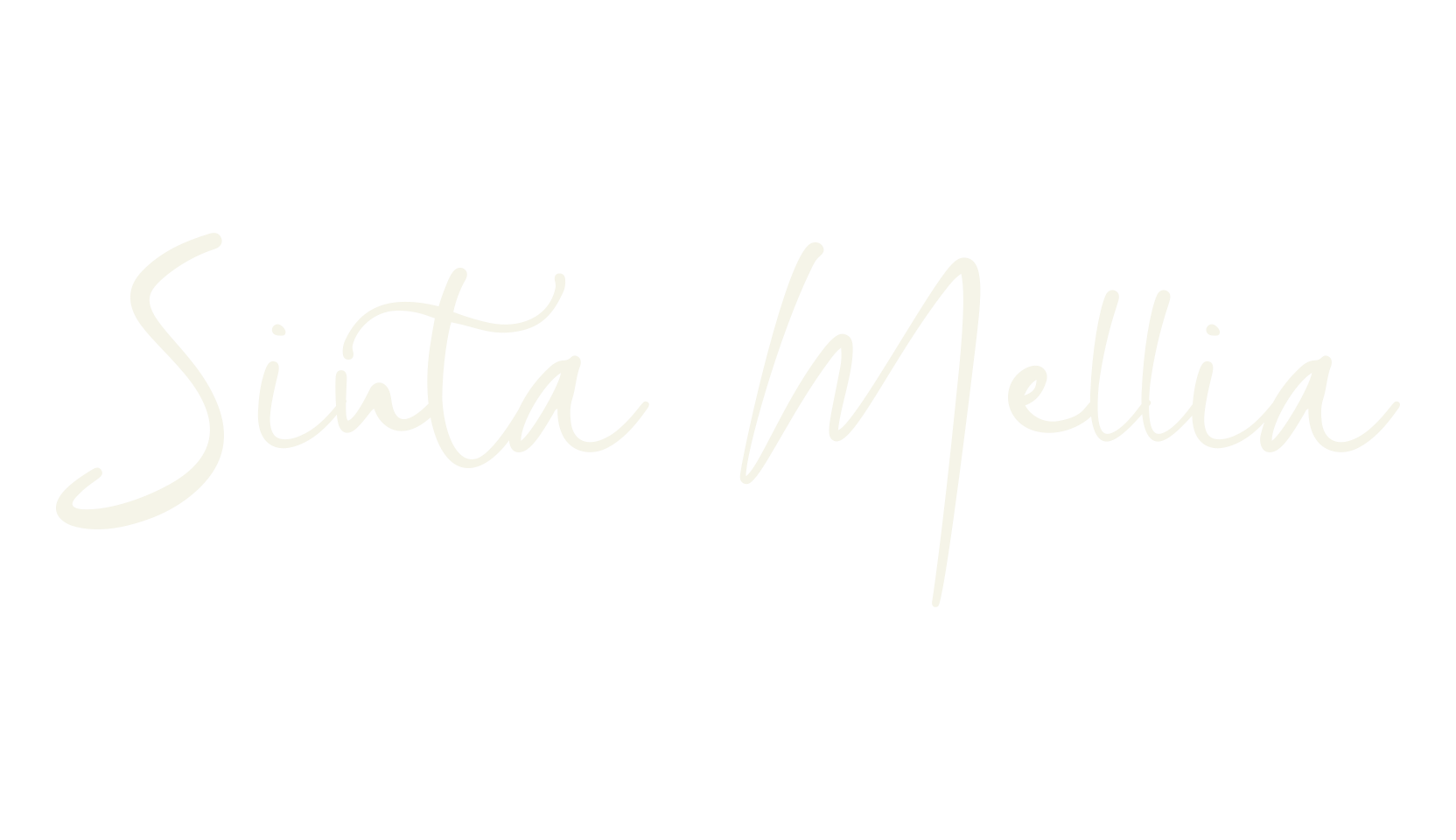 Sinta Mellia, signature font preview