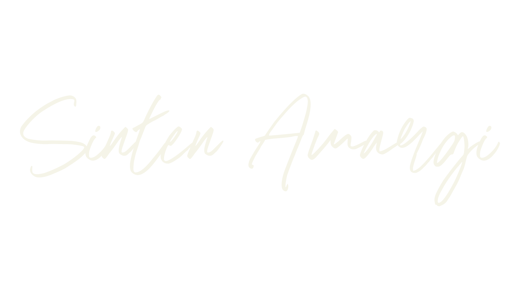 Sinten Amargi, signature font preview
