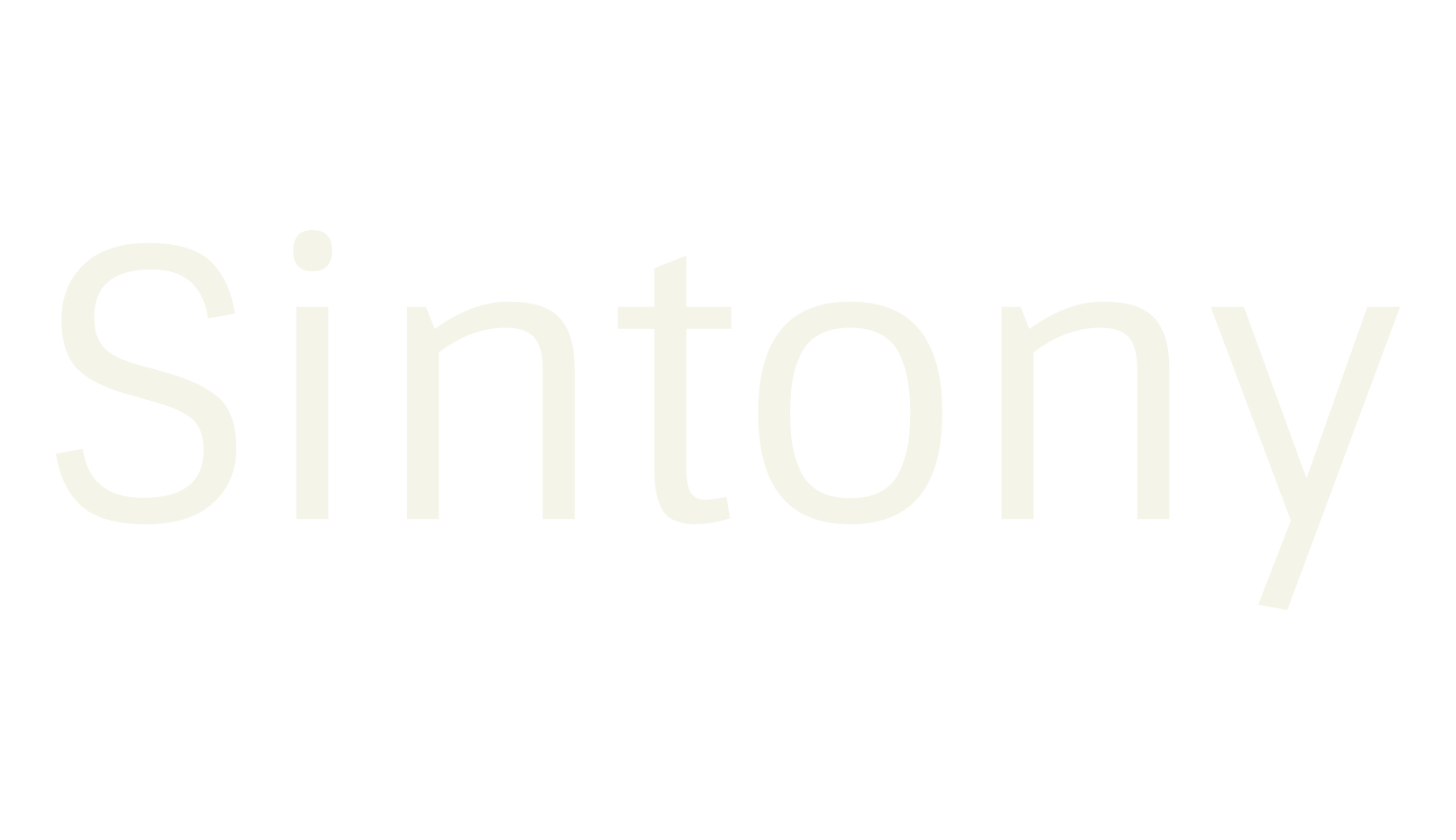 Sintony, modern font preview