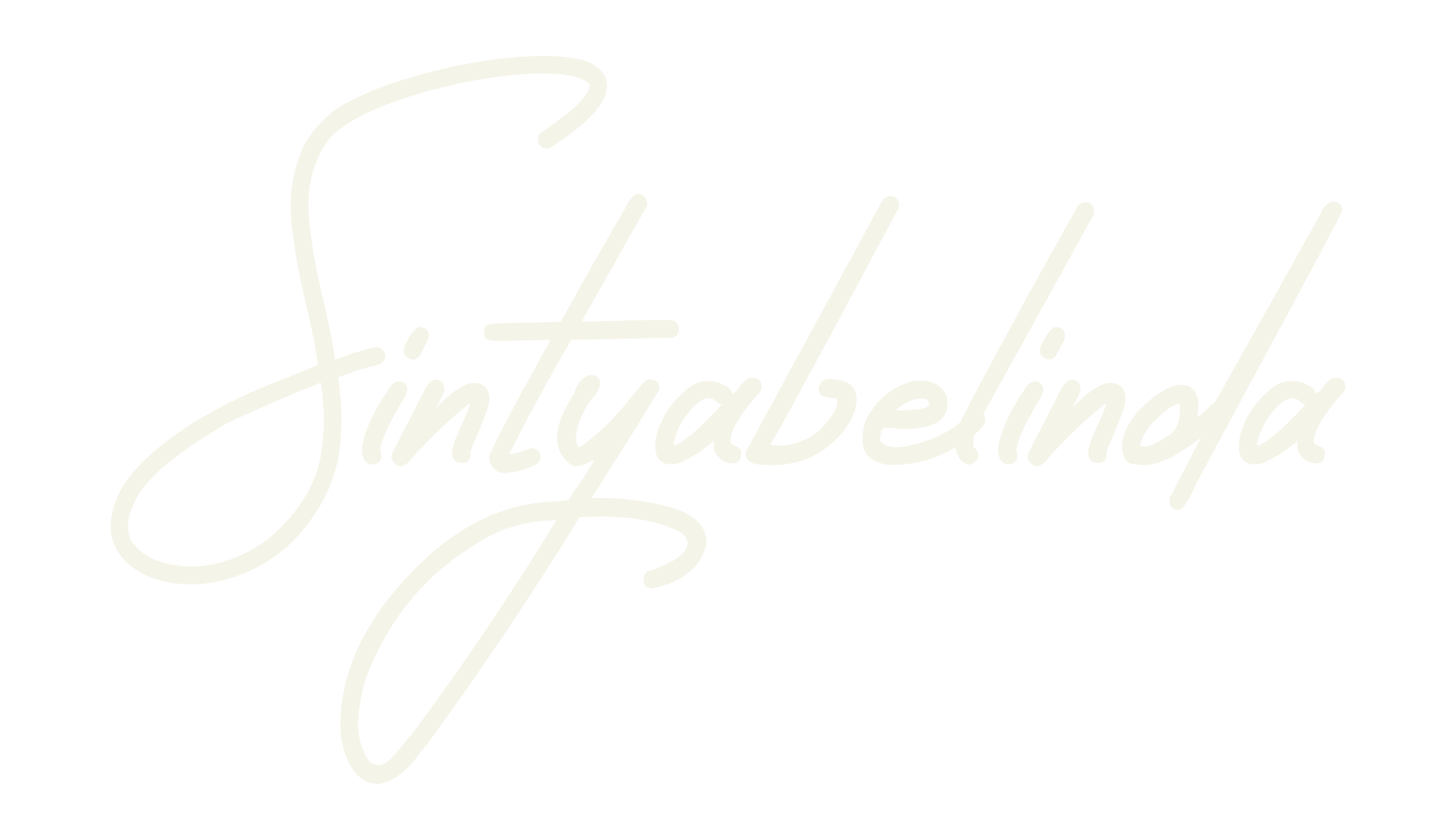 Sintyabelinda, handwriting font preview