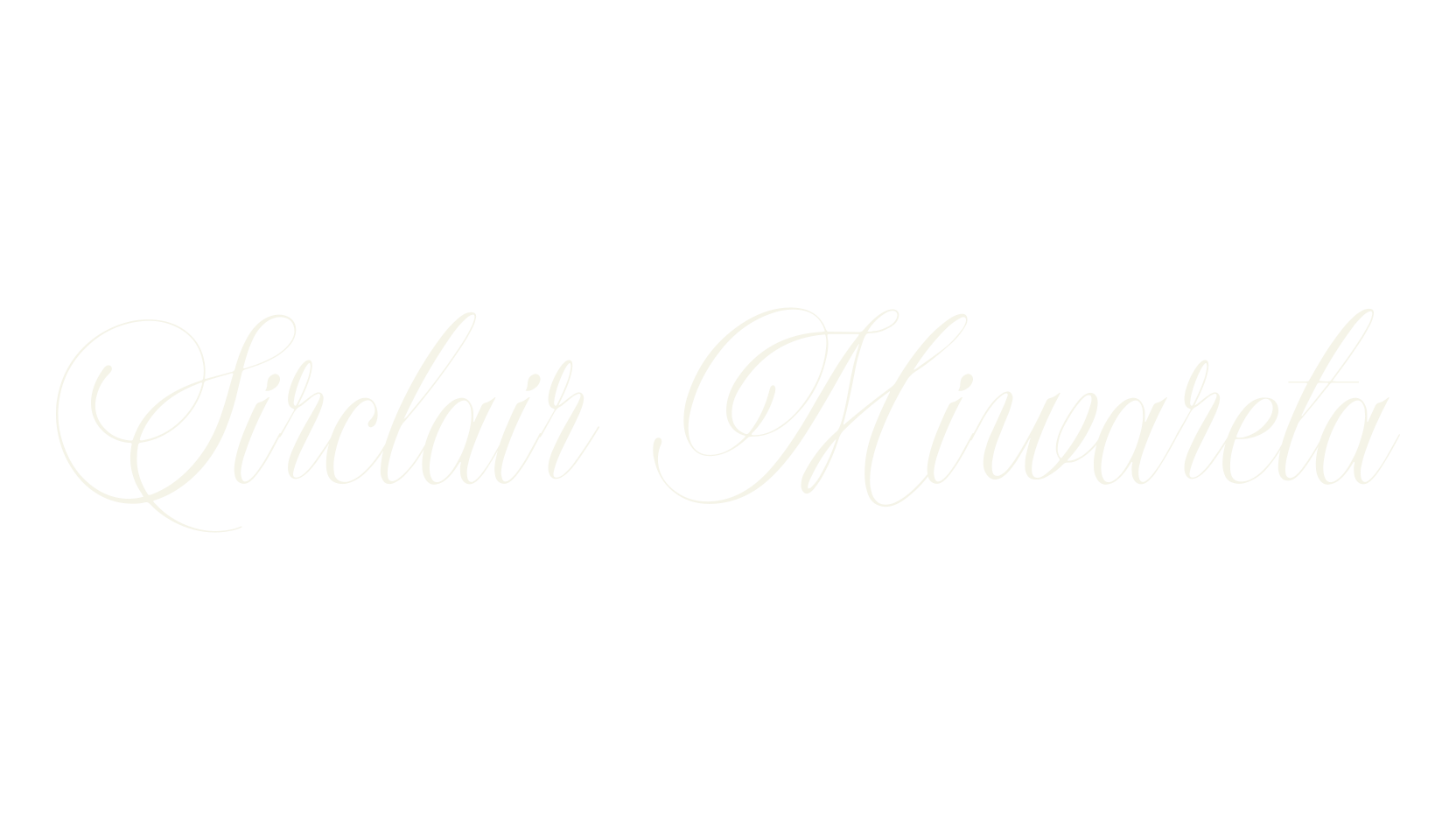 Sirclair Miwareta, cursive font preview