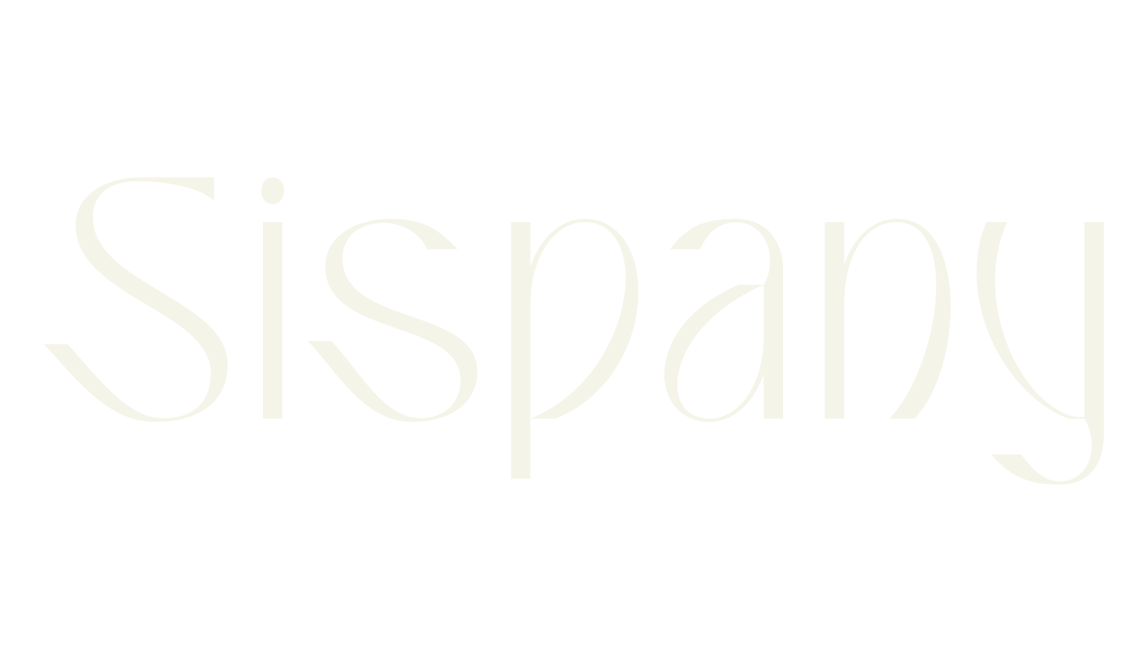 Sispany, elegant font preview