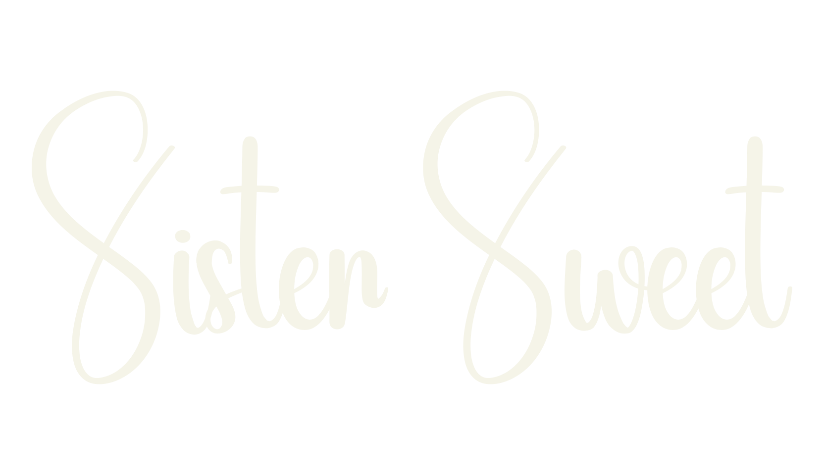 Sister Sweet, calligraphy font preview