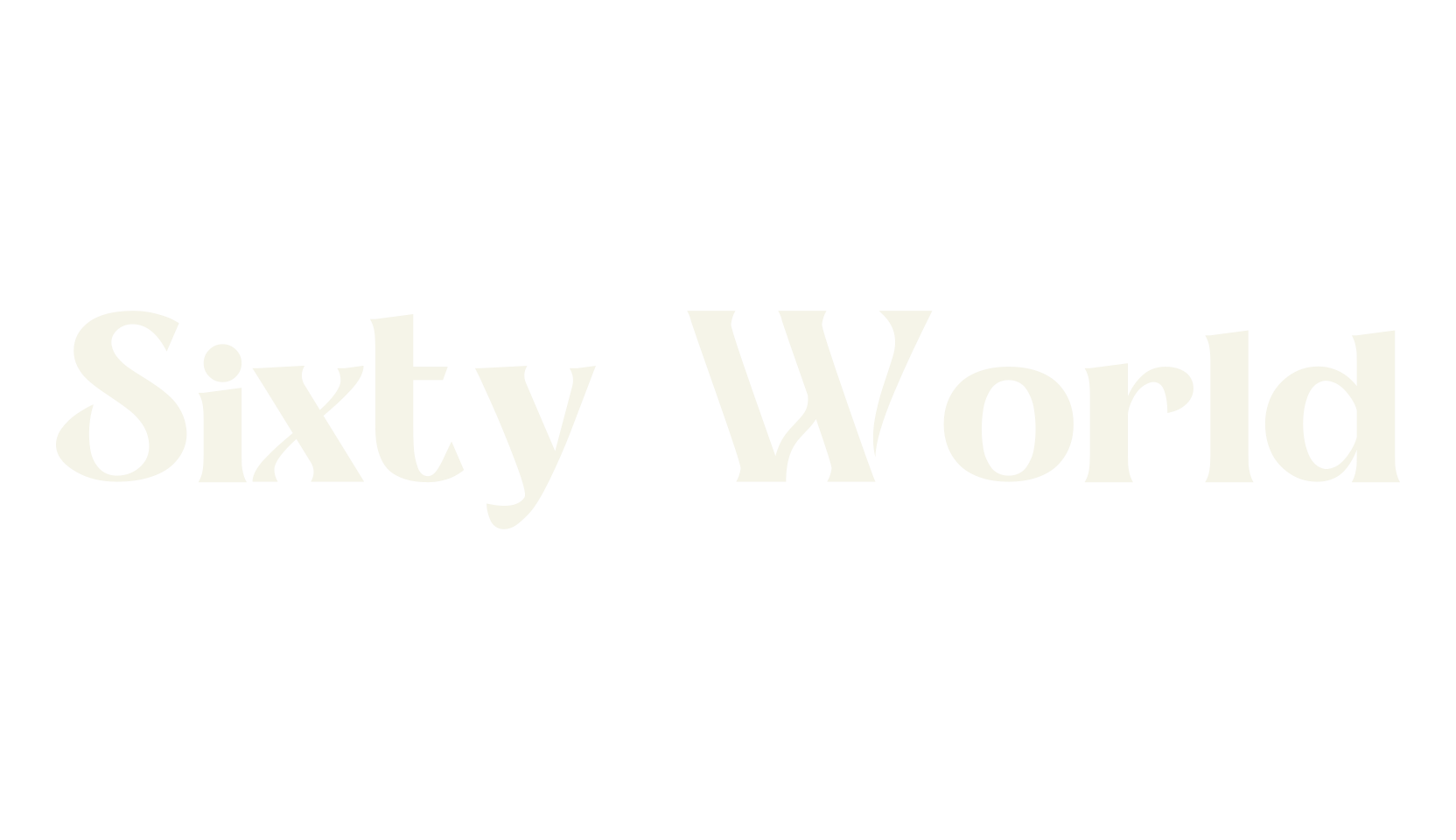 Sixty World, sans serif font preview