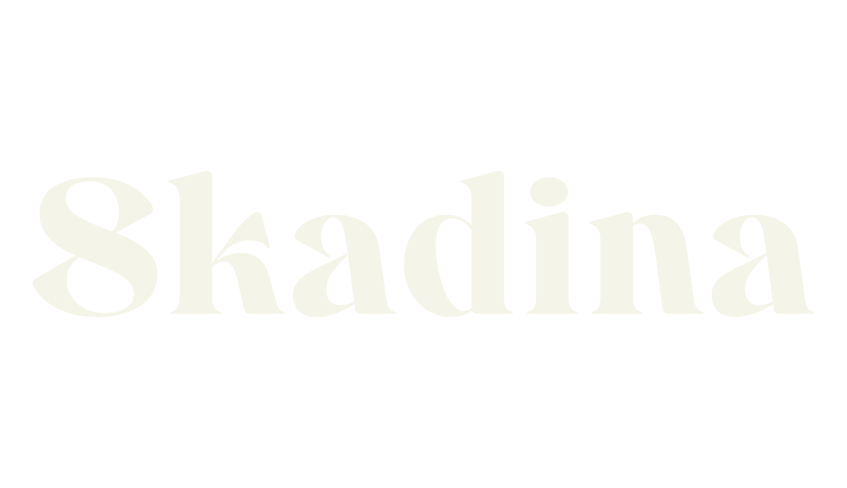 Skadina, modern font preview