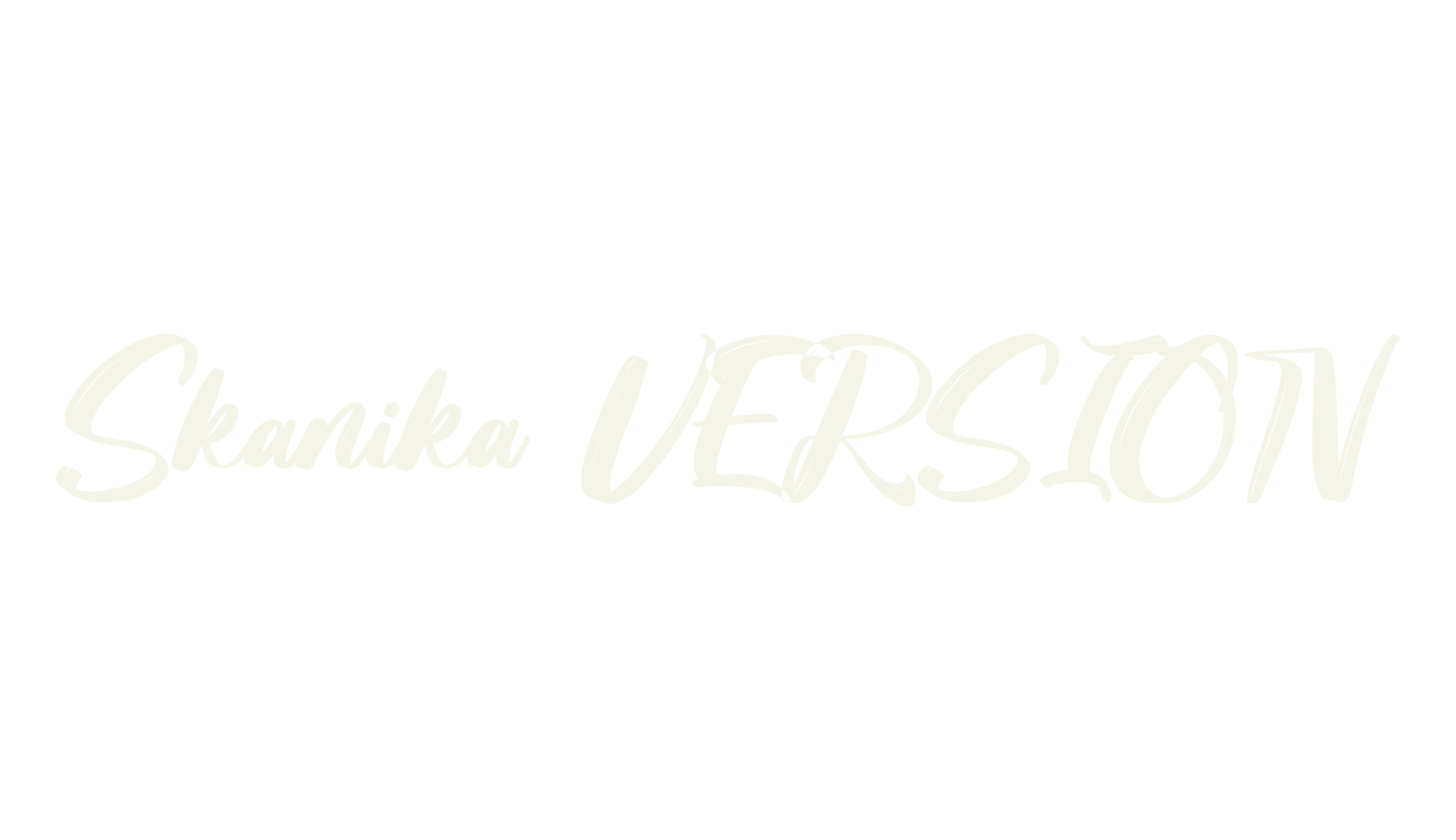 Skanika VERSION, script font preview